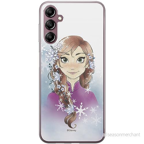 ERT GROUP mobiltelefonfodral för Samsung A14 4G/5G originalt och officiellt licensierat Disney mönster Anna 001 optimalt anpassad till formen på mobiltelefonen, fodral tillverkad av TPU plast 5905511818531
