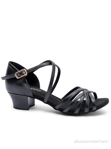 Capezio Rebecca 1,5 tum ballroom shoe, svart, 10,5 m 886275603999