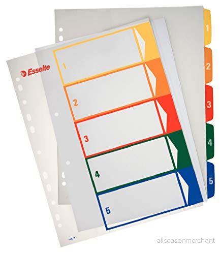 Esselte Projektregister PP 1-5 A4+ 5411313100212