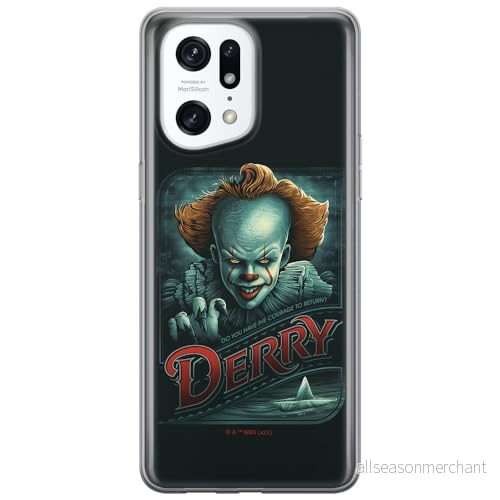 ERT GROUP mobiltelefonfodral för Oppo FIND X5 PRO originalt och officiellt licensierat Horror mönster It 021 optimalt anpassad till formen på mobiltelefonen, fodral tillverkad av TPU plast 5905511415587