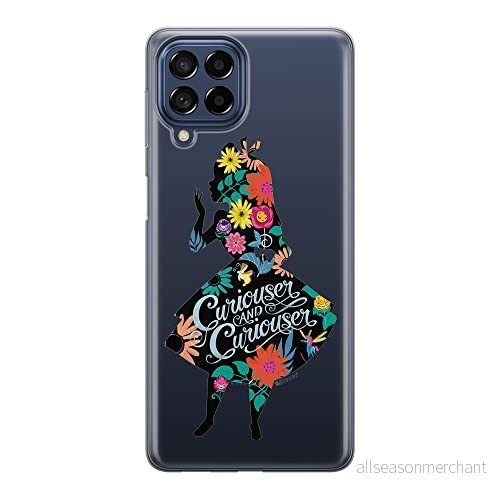 ERT GROUP mobiltelefonfodral för Samsung M53 5G originalt och officiellt licensierat Disney mönster Alice 002 optimalt anpassad till formen på mobiltelefonen, gedeeltelijk transparant 5905511393700