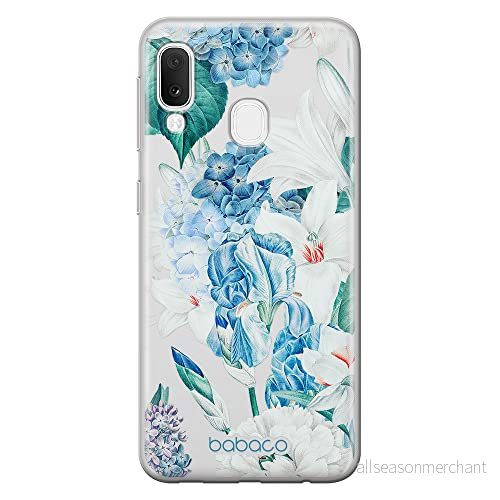 ERT GROUP mobiltelefonfodral för Samsung A20e originalt och officiellt licensierat Babaco mönster Flowers 026 optimalt anpassad till formen på mobiltelefonen, gedeeltelijk transparant 5905131261960