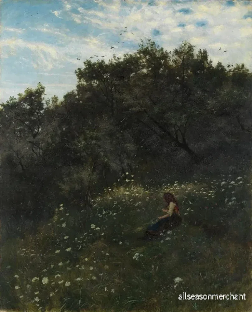 Målning Wiesenhang - Albert Lang | Konsttryck - Bild 2