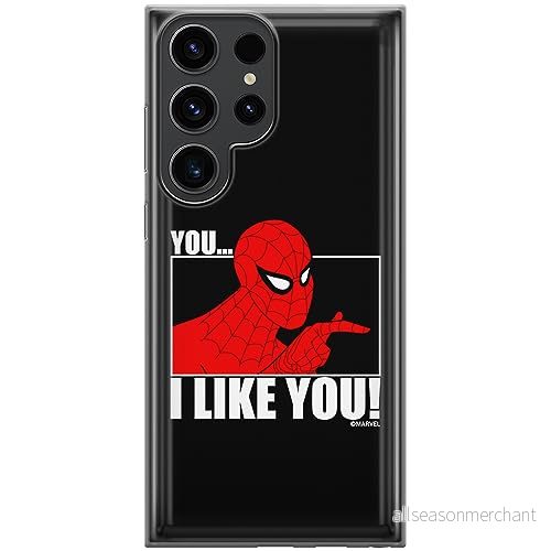 ERT GROUP mobiltelefonfodral för Samsung S23 ULTRA originalt och officiellt licensierat Marvel mönster Spider Man 034 optimalt anpassad till formen på mobiltelefonen, fodral tillverkad av TPU plast 5905795011130