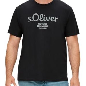 s.Oliver MET LOGO Tshirt med print, Storlek: 4XL, Schwarz 4099973856789 s.Oliver MET LOGO Tshirt med print, Storlek: 4XL, Schwarz 4099973856789