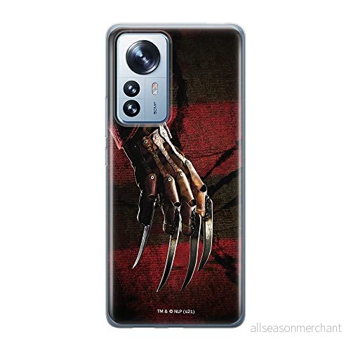 ERT GROUP mobiltelefonfodral för Xiaomi 12 PRO originalt och officiellt licensierat Horror mönster Nightmare of Elm Street 002 anpassad till formen på mobiltelefonen, fodral tillverkad av TPU plast 5905511531447
