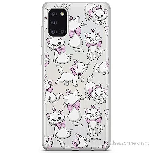 ERT GROUP mobiltelefonfodral för Samsung A31 originalt och officiellt licensierat Disney mönster Marie 003 optimalt anpassad till formen på mobiltelefonen, gedeeltelijk transparant 5903040602874