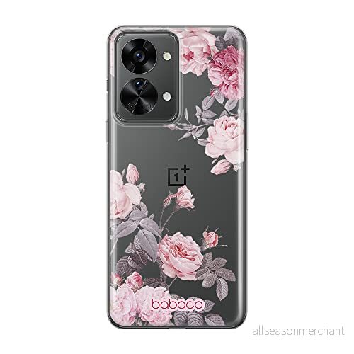 ERT GROUP mobiltelefonfodral för Oneplus NORD 2T 5G originalt och officiellt licensierat Babaco mönster Flowers 055 optimalt anpassad till formen på mobiltelefonen, gedeeltelijk transparant 5905511275495
