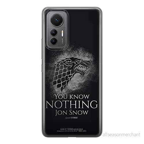 ERT GROUP mobiltelefonfodral för Xiaomi 12 LITE originalt och officiellt licensierat Game of Thrones mönster 020 optimalt anpassad till formen på mobiltelefonen, fodral tillverkad av TPU plast 5905511506599