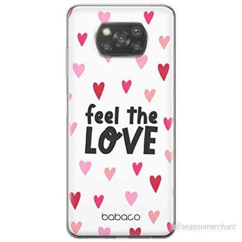 ERT GROUP mobiltelefonfodral för Xiaomi POCOPHONE X3 originalt och officiellt licensierat Babaco mönster Feel the love 001 optimalt anpassad till formen på mobiltelefonen, gedeeltelijk transparant 5904805038549