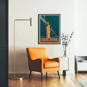 Vintageposter av New Yorks skyline och Frihetsgudinnan - Bild 2