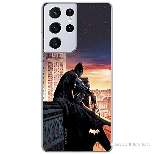 ERT GROUP mobiltelefonfodral för Samsung S21 ULTRA originalt och officiellt licensierat DC mönster Batman 060 optimalt anpassad till formen på mobiltelefonen, fodral tillverkad av TPU plast 5905131533104