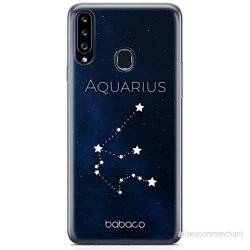 ERT GROUP mobiltelefonfodral för Samsung A20S originalt och officiellt licensierat Babaco mönster Zodiac Constellation 011 anpassad till formen på mobiltelefonen, fodral tillverkad av TPU plast 5904805439711