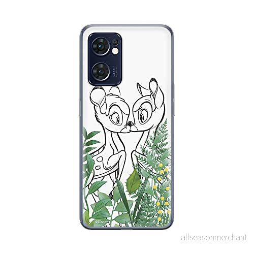 ERT GROUP mobiltelefonfodral för Oppo RENO 7 5G originalt och officiellt licensierat Disney mönster Bambi 009 optimalt anpassad till formen på mobiltelefonen, fodral tillverkad av TPU plast 5905511304157