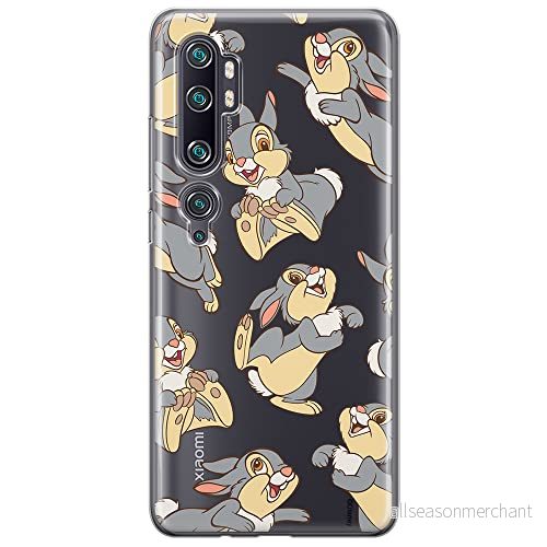 ERT GROUP mobiltelefonfodral för Xiaomi MI NOTE 10 / PRO originalt och officiellt licensierat Disney mönster Thumper 003 anpassad till formen på mobiltelefonen, gedeeltelijk transparant 5905131820204