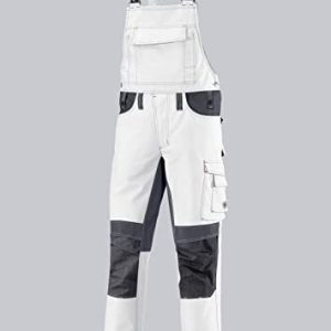 BP latzos, med extra breda stretch byxhållare, 410,00 g/m², antracit/svart, 44n 4055301028655
