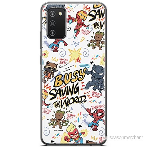 ERT GROUP mobiltelefonfodral för Samsung A02S originalt och officiellt licensierat Marvel mönster Avengers 026 optimalt anpassad till formen på mobiltelefonen, fodral tillverkad av TPU plast 5904805198779