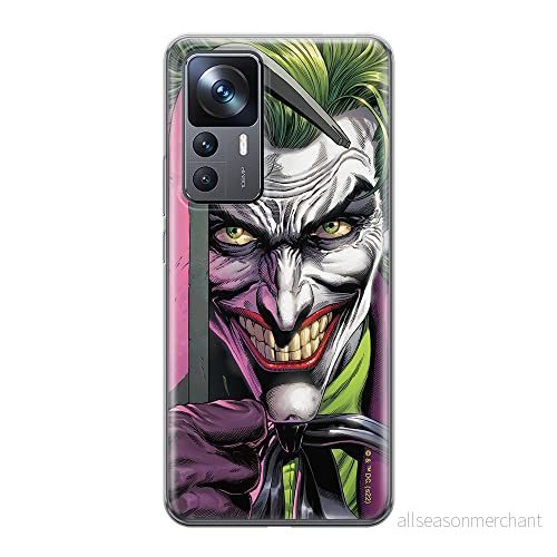 ERT GROUP mobiltelefonfodral för Xiaomi 12T/12T pro/K50 Ultra originalt och officiellt licensierat DC mönster Joker 014 optimalt anpassad till formen på mobiltelefonen, fodral tillverkad av TPU plast 5905511569938