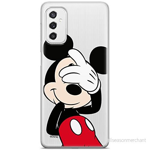 ERT GROUP mobiltelefonfodral för Samsung M52 5G originalt och officiellt licensierat Disney mönster Mickey 003 optimalt anpassad till formen på mobiltelefonen, gedeeltelijk transparant 5904805486418