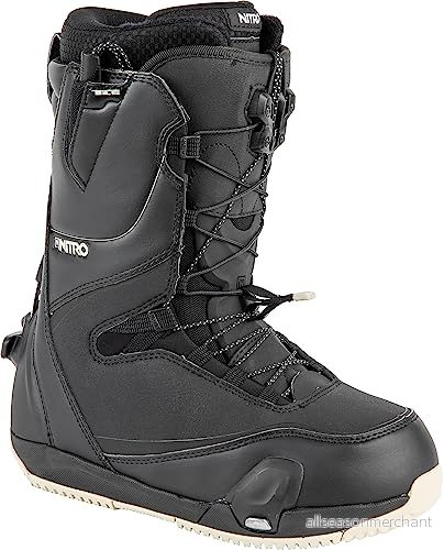 Nitro Damer CAVE TLS Step On All Mountain Freestyle Freeride snabbsnörningssystem båt snowboardbåt, svart sand, 26,0 7630221862694