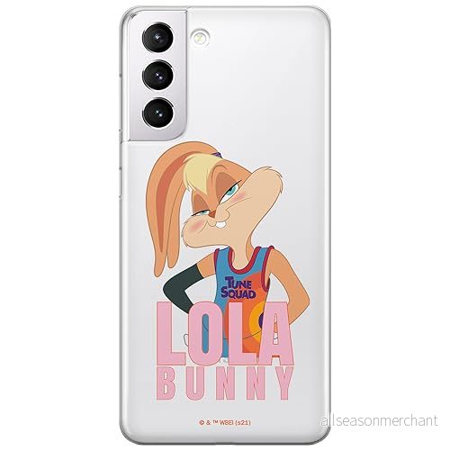ERT GROUP mobiltelefonfodral för Samsung S21 originalt och officiellt licensierat Looney Tunes mönster Space Jam 021 optimalt anpassad till formen på mobiltelefonen, gedeeltelijk transparant 5905511054977