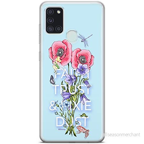 ERT GROUP mobiltelefonfodral för Samsung A21s originalt och officiellt licensierat Disney mönster Tinker Bell 003 optimalt anpassad till formen på mobiltelefonen, fodral tillverkad av TPU plast 5904805665035