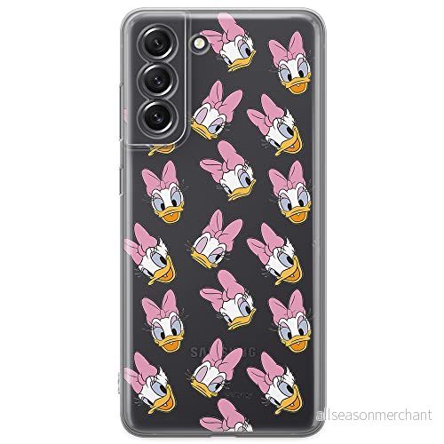 ERT GROUP mobiltelefonfodral för Samsung S21 FE originalt och officiellt licensierat Disney mönster Daisy 007 optimalt anpassad till formen på mobiltelefonen, gedeeltelijk transparant 5903932975444