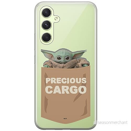 ERT GROUP mobiltelefonfodral för Samsung A54 5G originalt och officiellt licensierat Star Wars mönster Baby Yoda 030 optimalt anpassad till formen på mobiltelefonen, gedeeltelijk transparant 5905511812263