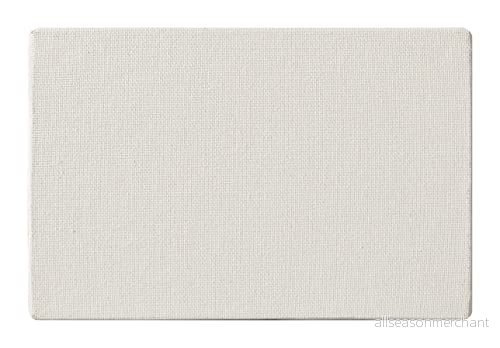 Clairefontaine Ref 33972C vit canvasbräda (standard) 10 x 15 cm 3 mm tjock, tillverkad av 100% bomull, lämplig för olje och akrylfärger, syrafri yta 3329680339727