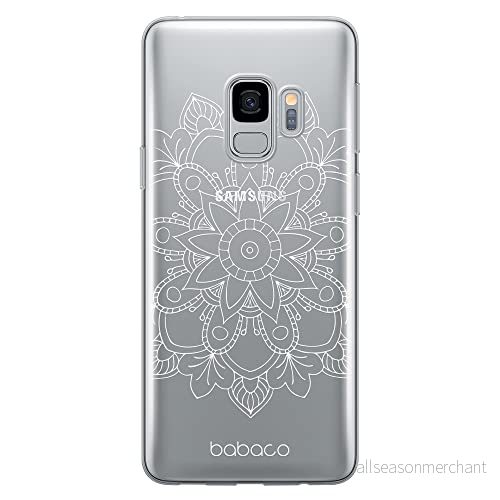 ERT GROUP mobiltelefonfodral för Samsung S9 originalt och officiellt licensierat Babaco mönster Mandalas 006 Vit optimalt anpassad till formen på mobiltelefonen, gedeeltelijk transparant 5904805839610