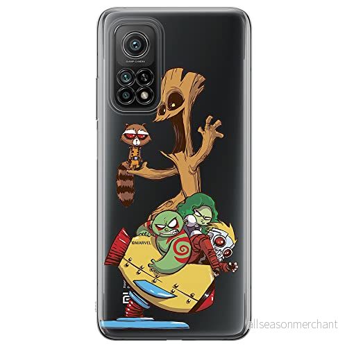 ERT GROUP mobiltelefonfodral för Xiaomi Redmi Note 11 Pro 5G/11 4G originalt och officiellt licensierat Marvel mönster Guardians of the Galaxy 020, gedeeltelijk transparant 5904805643804