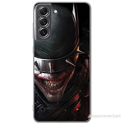 ERT GROUP mobiltelefonfodral för Samsung S21 FE originalt och officiellt licensierat DC mönster Batman Who Laughs 002 optimalt anpassad till formen på mobiltelefonen, fodral tillverkad av TPU plast 5903932987201