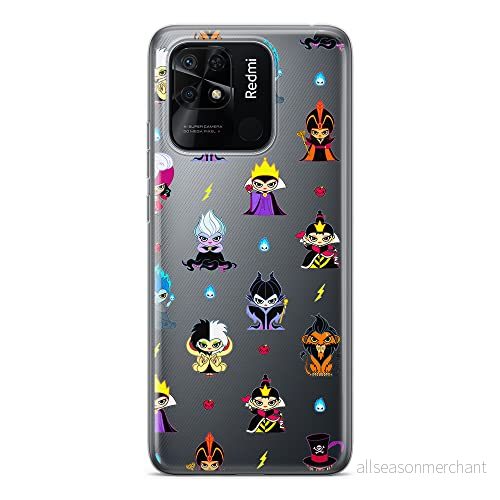 ERT GROUP mobiltelefonfodral för Xiaomi REDMI 10C originalt och officiellt licensierat Disney mönster Villains 007 optimalt anpassad till formen på mobiltelefonen, gedeeltelijk transparant 5905511534370