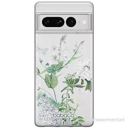 ERT GROUP mobiltelefonfodral för Google PIXEL 7 PRO originalt och officiellt licensierat Babaco mönster Flowers 033 optimalt anpassad till formen på mobiltelefonen, gedeeltelijk transparant 5905795172510
