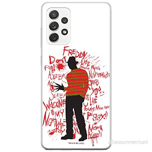 ERT GROUP mobiltelefonfodral för Samsung A52 5G / LTE 4G A52S originalt och officiellt licensierat Horror mönster Nightmare of Elm Street 010, fodral tillverkad av TPU plast 5905511093693
