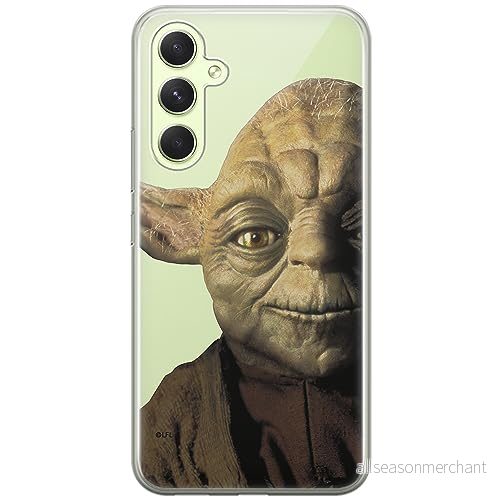 ERT GROUP mobiltelefonfodral för Samsung A54 5G originalt och officiellt licensierat Star Wars mönster Yoda 004 optimalt anpassad till formen på mobiltelefonen, gedeeltelijk transparant 5905511814533
