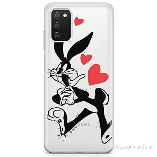 ERT GROUP mobiltelefonfodral för Samsung A03S originalt och officiellt licensierat Looney Tunes mönster Bugs 002 optimalt anpassad till formen på mobiltelefonen, gedeeltelijk transparant 5904805001642