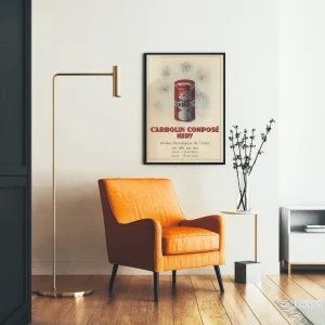 Vintage reklamposter för Carbolin Composé Midy - Bild 2