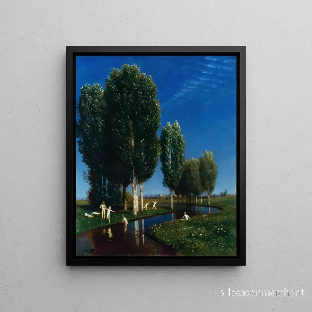 Målning Sommardag - Arnold Böcklin | Konsttryck