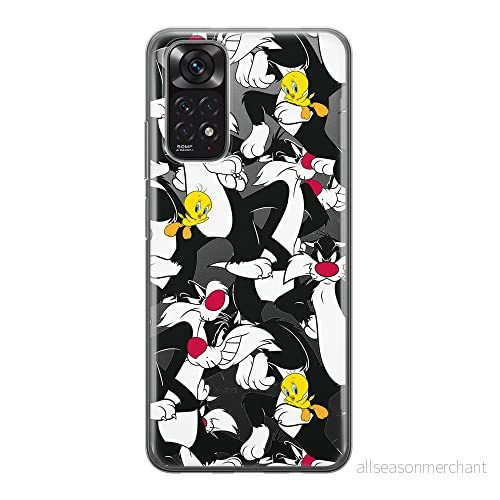ERT GROUP mobiltelefonfodral för Xiaomi REDMI NOTE 11S 4G / 11 originalt och officiellt licensierat Looney Tunes mönster Sylvester & Tweety 004, gedeeltelijk transparant 5905511562694