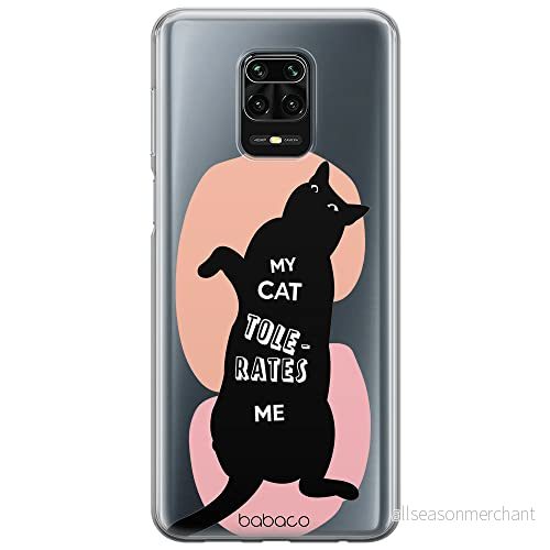 ERT GROUP mobiltelefonfodral för Xiaomi REDMI NOTE 9 PRO/ 9S originalt och officiellt licensierat Babaco mönster Cats 003 optimalt anpassad till formen på mobiltelefonen, gedeeltelijk transparant 5905131111647
