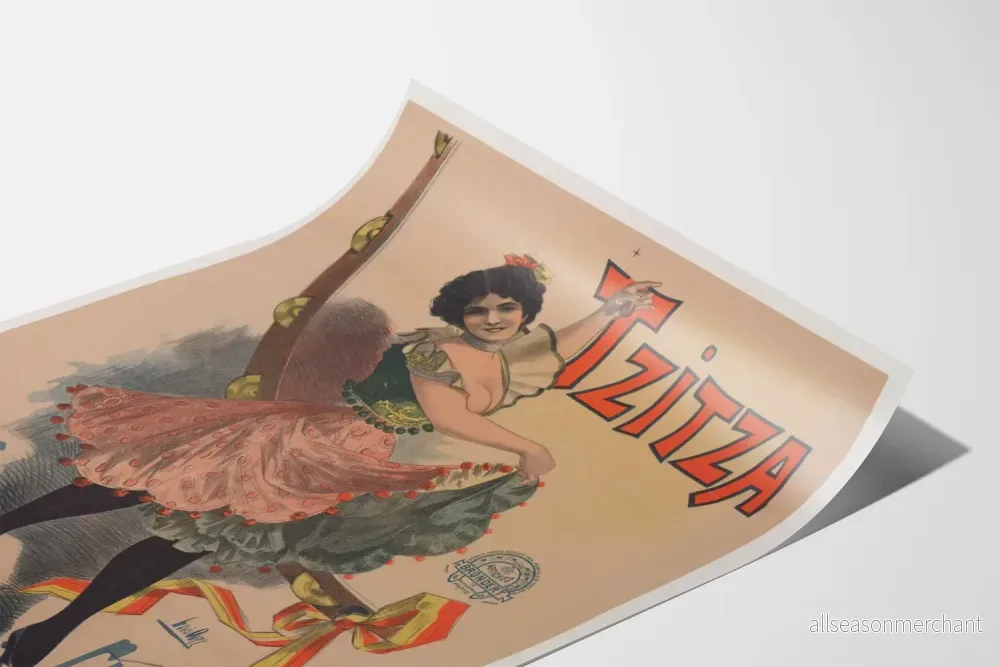 Vintageposter Tzitza dans och kosmopolitiska sånger - Bild 3