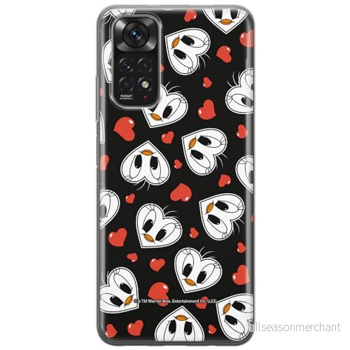 ERT GROUP mobiltelefonfodral för Xiaomi REDMI NOTE 11 4G/ 11S 4G originalt och officiellt licensierat Looney Tunes mönster Tweety 018, fodral tillverkad av TPU plast 5905795121792