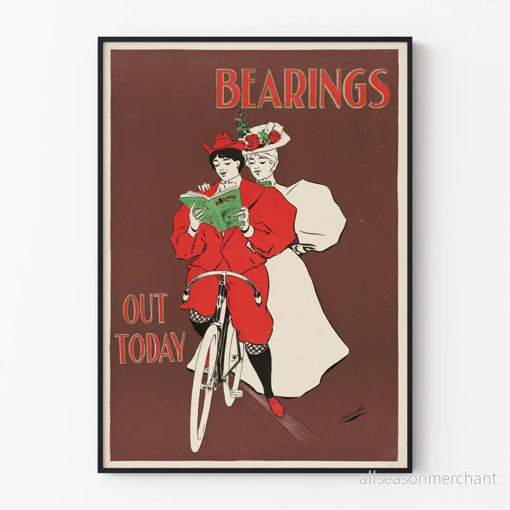 Vintageposter Bearings Out Today för väggdekoration