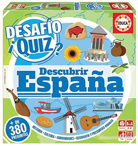 Educa Borrás Quiz Spanien upptäck sin talla sorterade 8412668182172