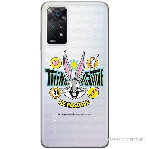 ERT GROUP mobiltelefonfodral för Xiaomi REDMI NOTE 11 PRO 5G/ 4G originalt och officiellt licensierat Looney Tunes mönster Bugs 019, gedeeltelijk transparant 5905795082741