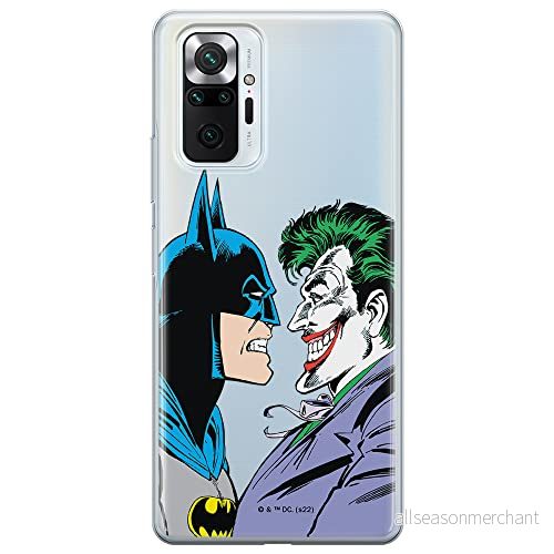 ERT GROUP mobiltelefonfodral för Xiaomi REDMI NOTE 10 PRO originalt och officiellt licensierat DC mönster Batman & Joker 005 optimalt anpassad till formen på mobiltelefonen, gedeeltelijk transparant 5905131503022