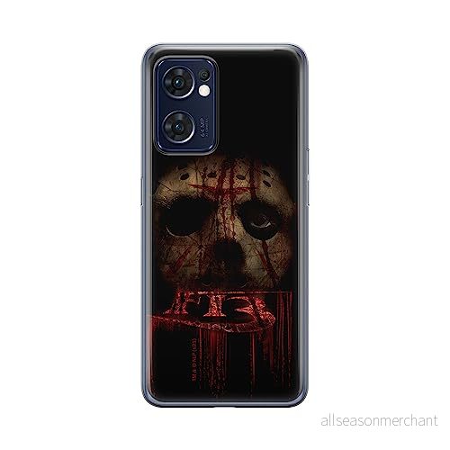 ERT GROUP mobiltelefonfodral för Oppo RENO 7 5G originalt och officiellt licensierat Horror mönster Friday the 13th 013 optimalt anpassad till formen på mobiltelefonen, fodral tillverkad av TPU plast 5905511317003