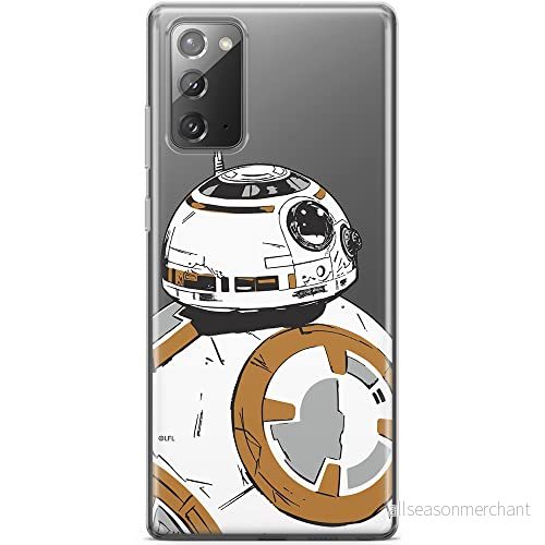 ERT GROUP mobiltelefonfodral för Samsung GALAXY NOTE 20 originalt och officiellt licensierat Star Wars mönster BB 8 009 optimalt anpassad till formen på mobiltelefonen, gedeeltelijk transparant 5903040456057