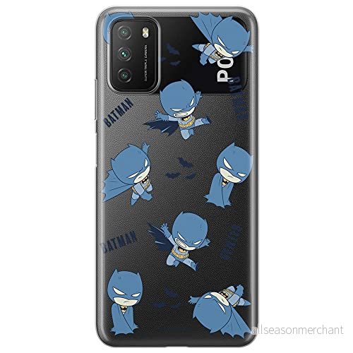 ERT GROUP mobiltelefonfodral för Xiaomi REDMI 9T/ POCO M3 originalt och officiellt licensierat DC mönster Batman 076 optimalt anpassad till formen på mobiltelefonen, gedeeltelijk transparant 5905131507648